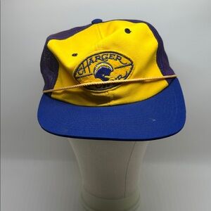 Vintage 1980's San Diego Chargers Charger Power Sports Specialties Baseball Hat